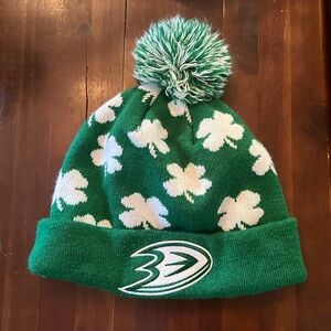 Anaheim Mighty Ducks St. Patrick’s Day beanie